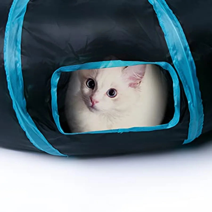 Collapsible Cat Tunnel Maze With Ball