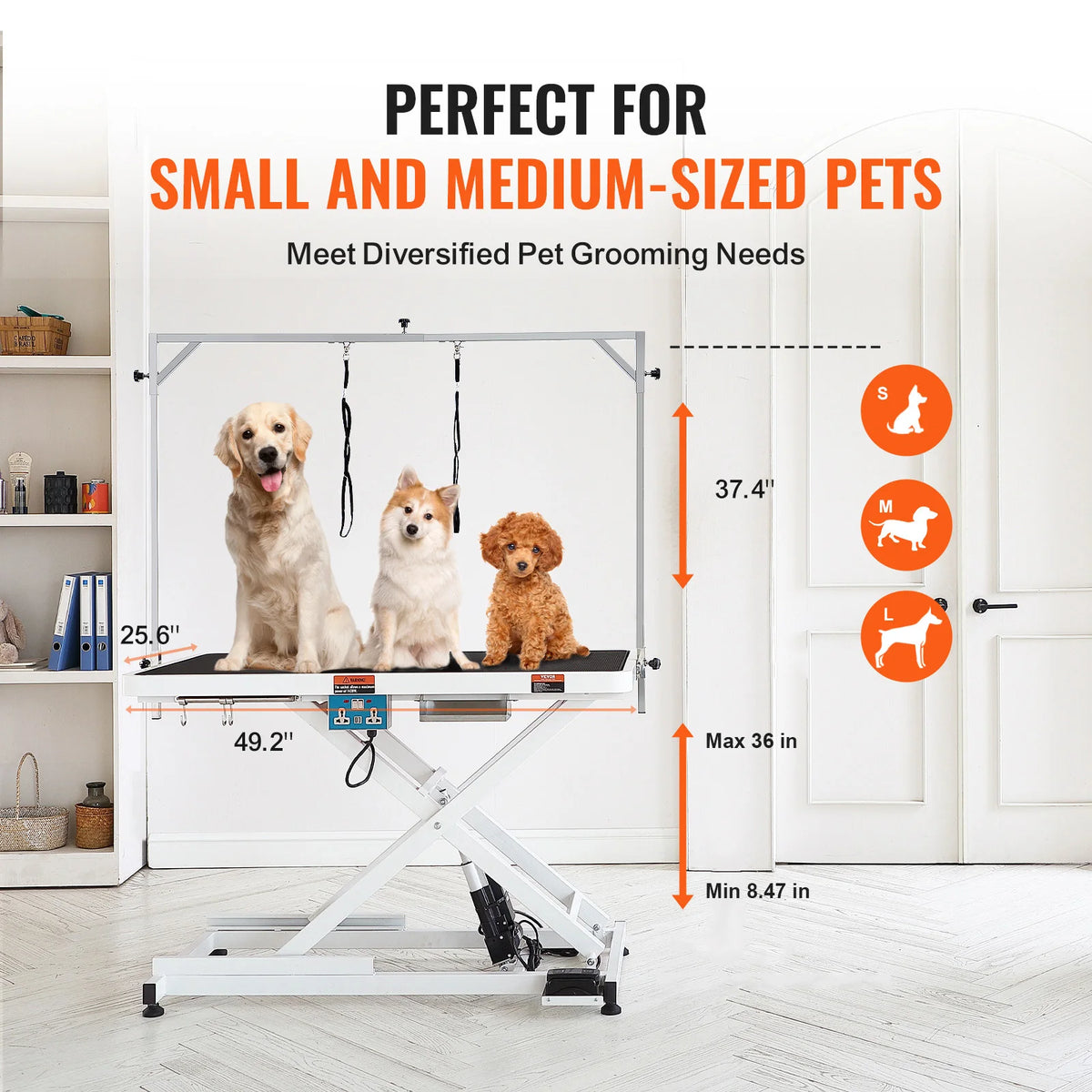 SucceBuy Electric Adjustable Pet Grooming Table