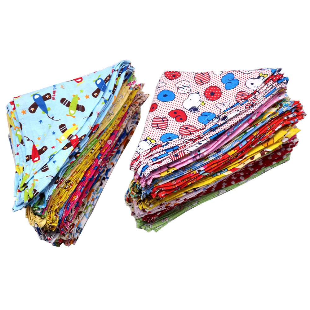 Cotton Dog Bandana Set For Puppies And Dogs