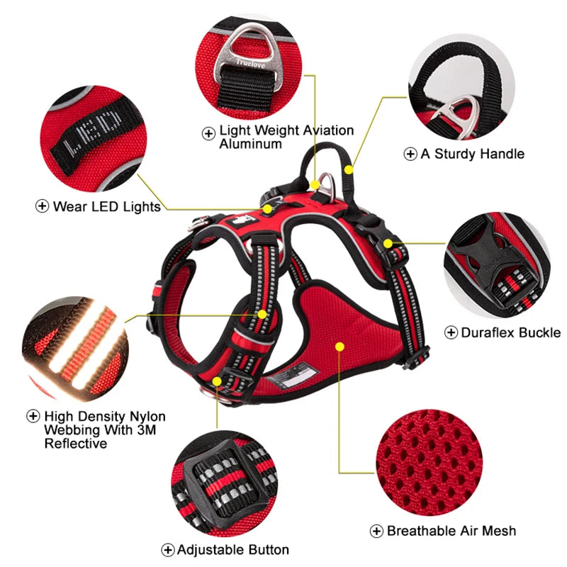 Truelove Reflective Adjustable Dog Harness