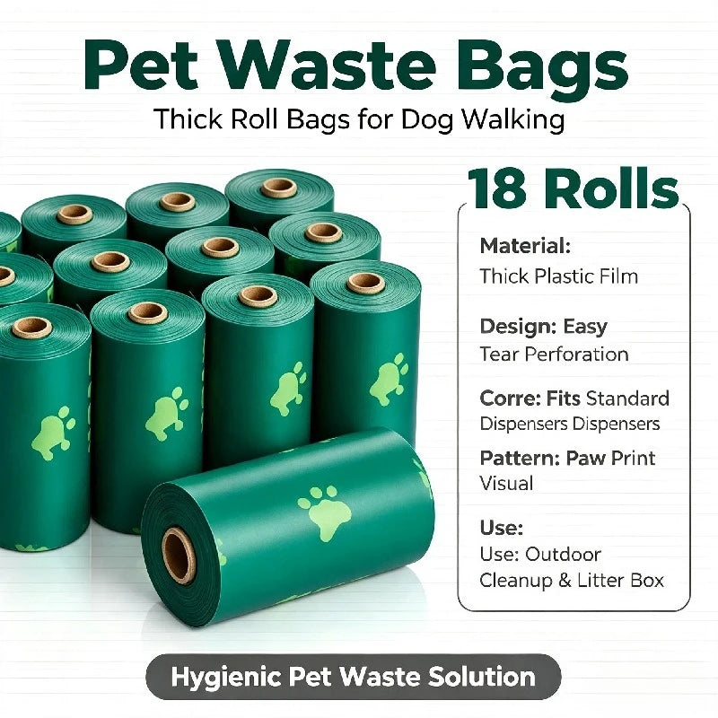 Biodegradable Pet Waste Bag Refill Rolls
