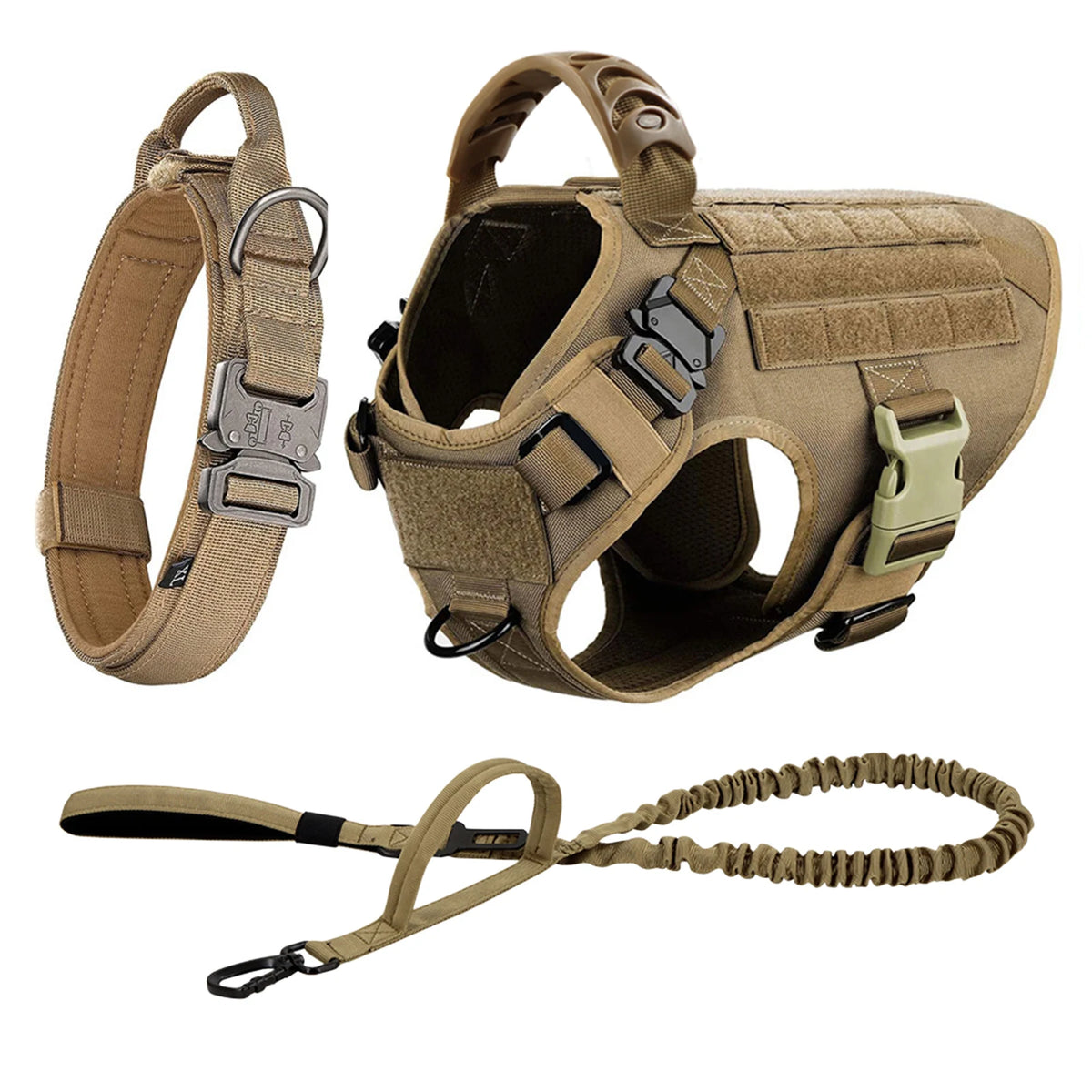 Petavel Padded Nylon Dog Harness And Leash Set
