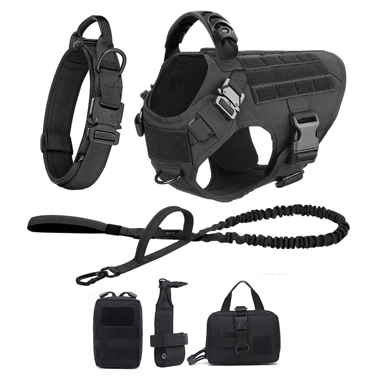 Petavel Padded Nylon Dog Harness And Leash Set