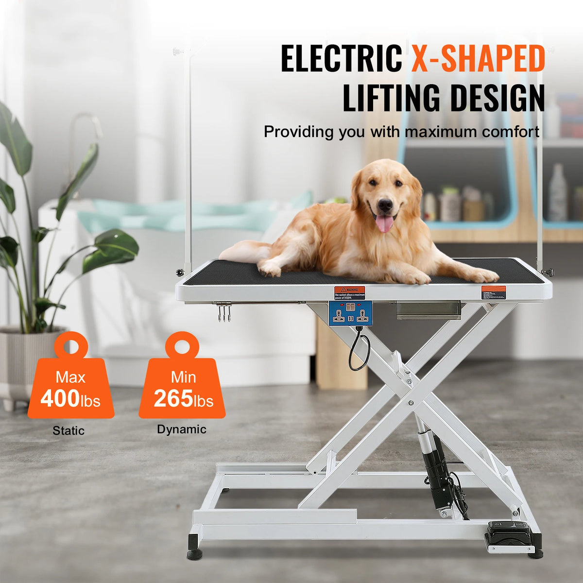 SucceBuy Electric Adjustable Pet Grooming Table