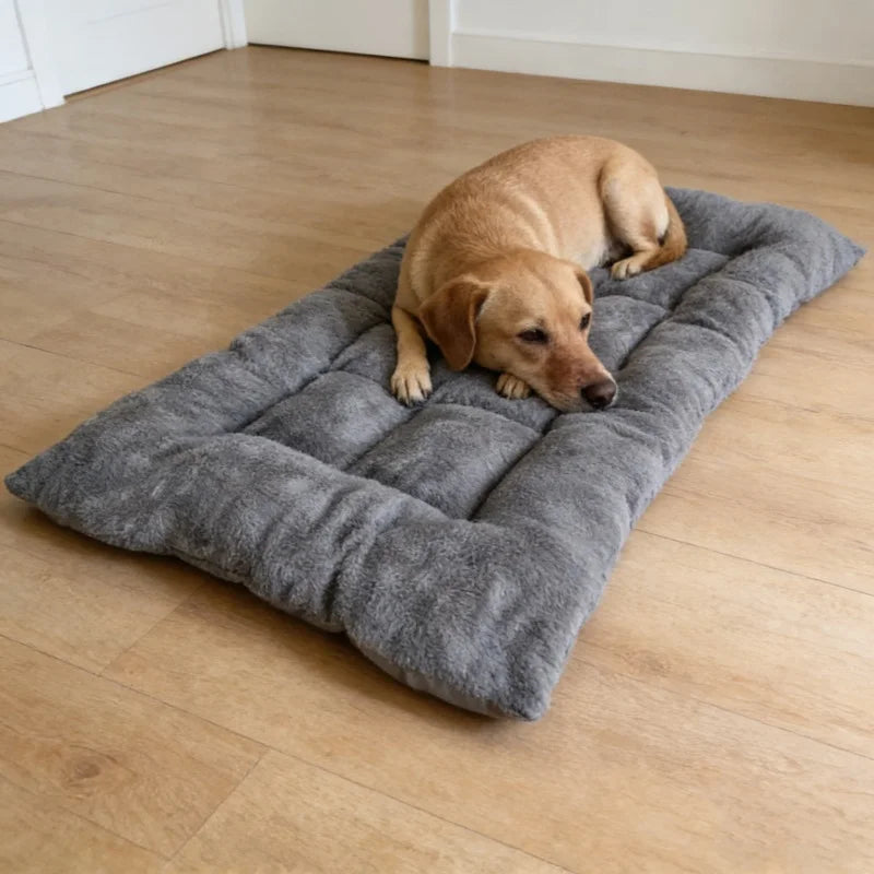 Plush Fuzzy Dog Bed Mat For Crates And Travel