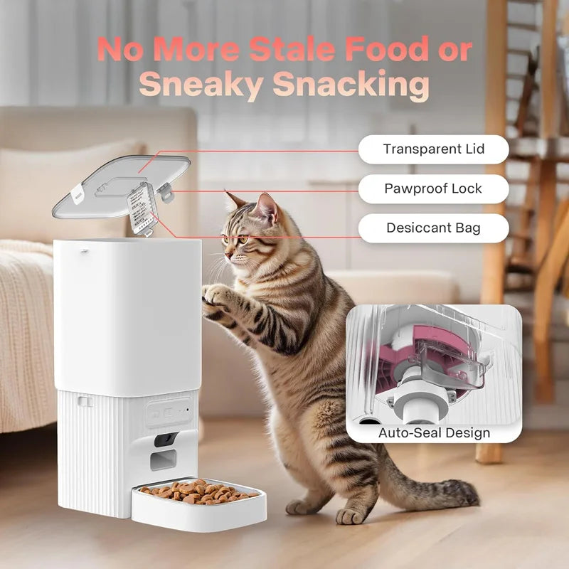 Nityers Smart Automatic Pet Feeder With Wifi Camera