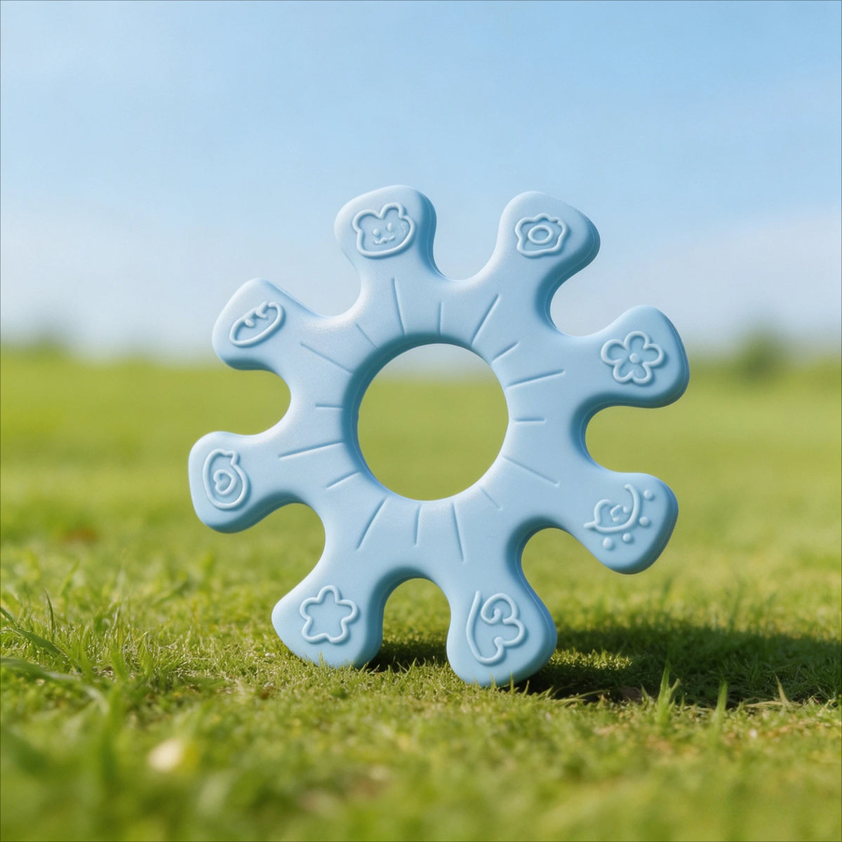 Interactive Silicone Flywheel Dog Toy