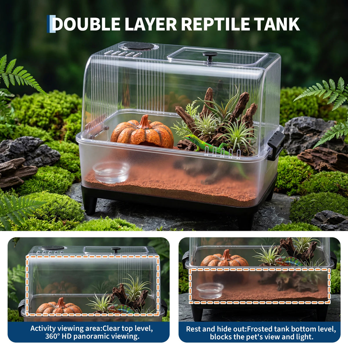 HiMISS Reptile Tank Starter Kit
