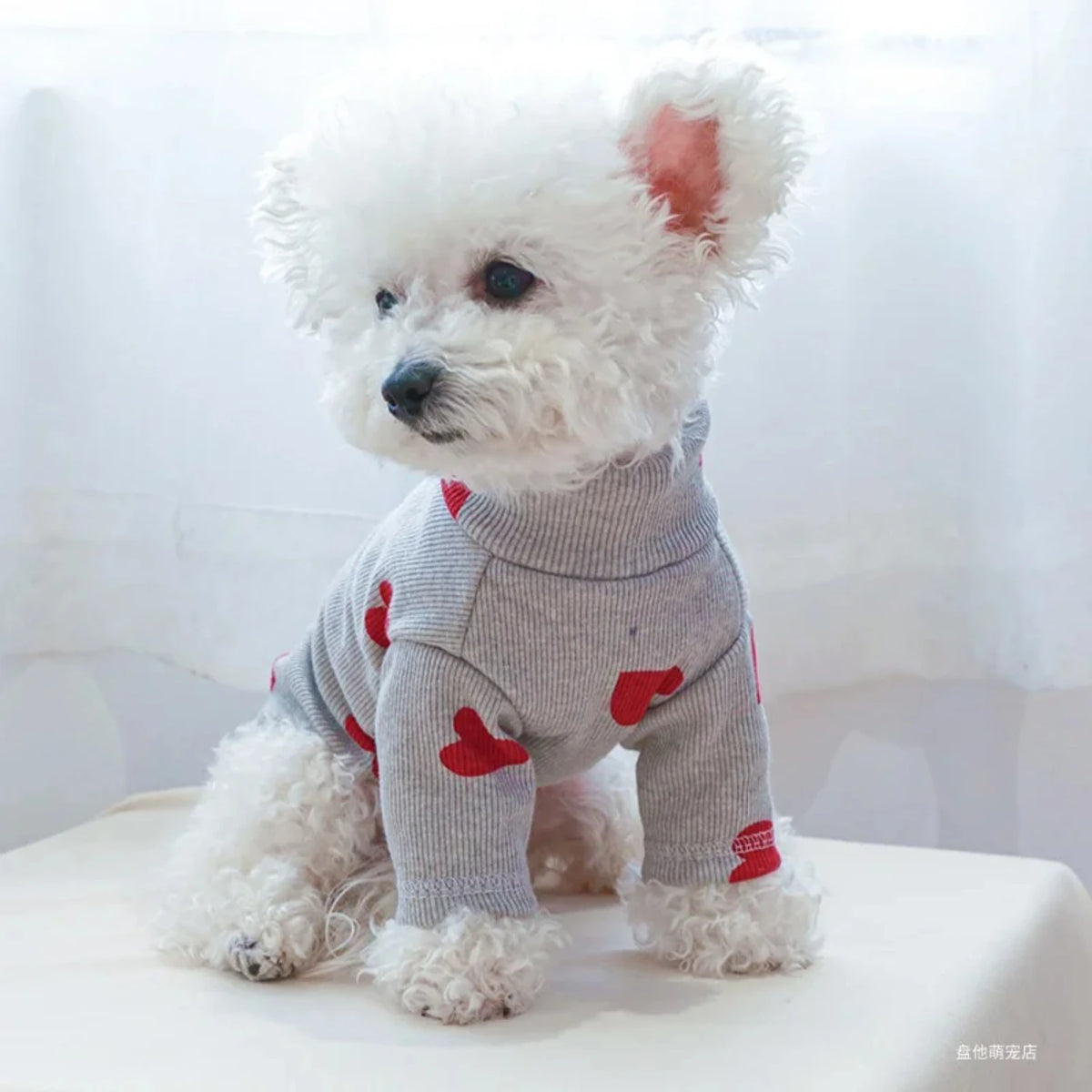 Love Printed Dog And Cat Casual Comfortable Shirt