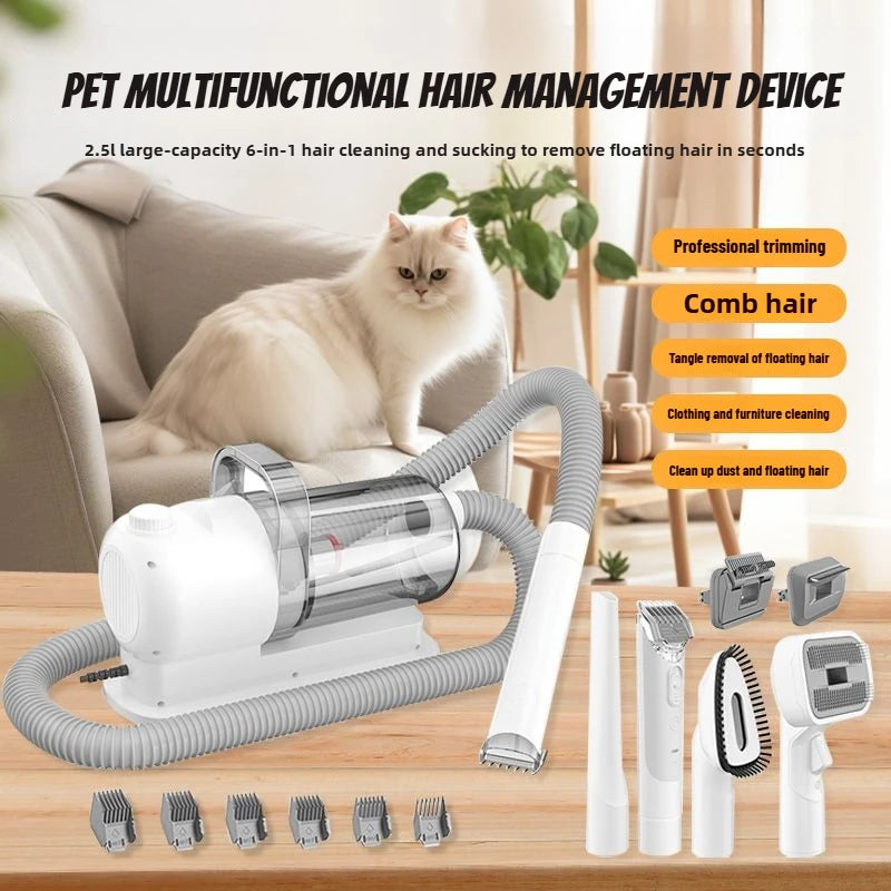 Multifunctional Pet Grooming Vacuum Trimmer