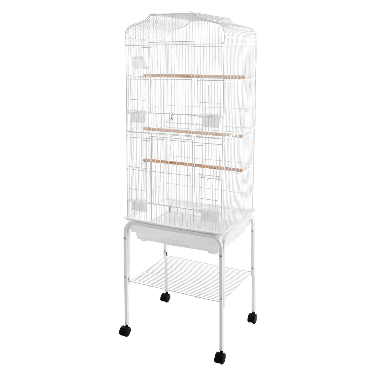 Bird Cage With Stand And Wheels For Pet Birds