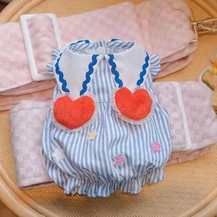 Bubble Princess Striped Dress For Dogs And Cats