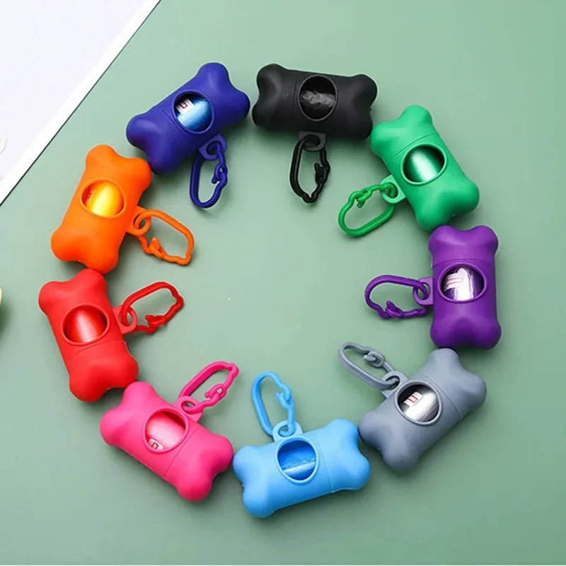 Bone Shaped Pet Waste Bag Dispenser Sling Holder