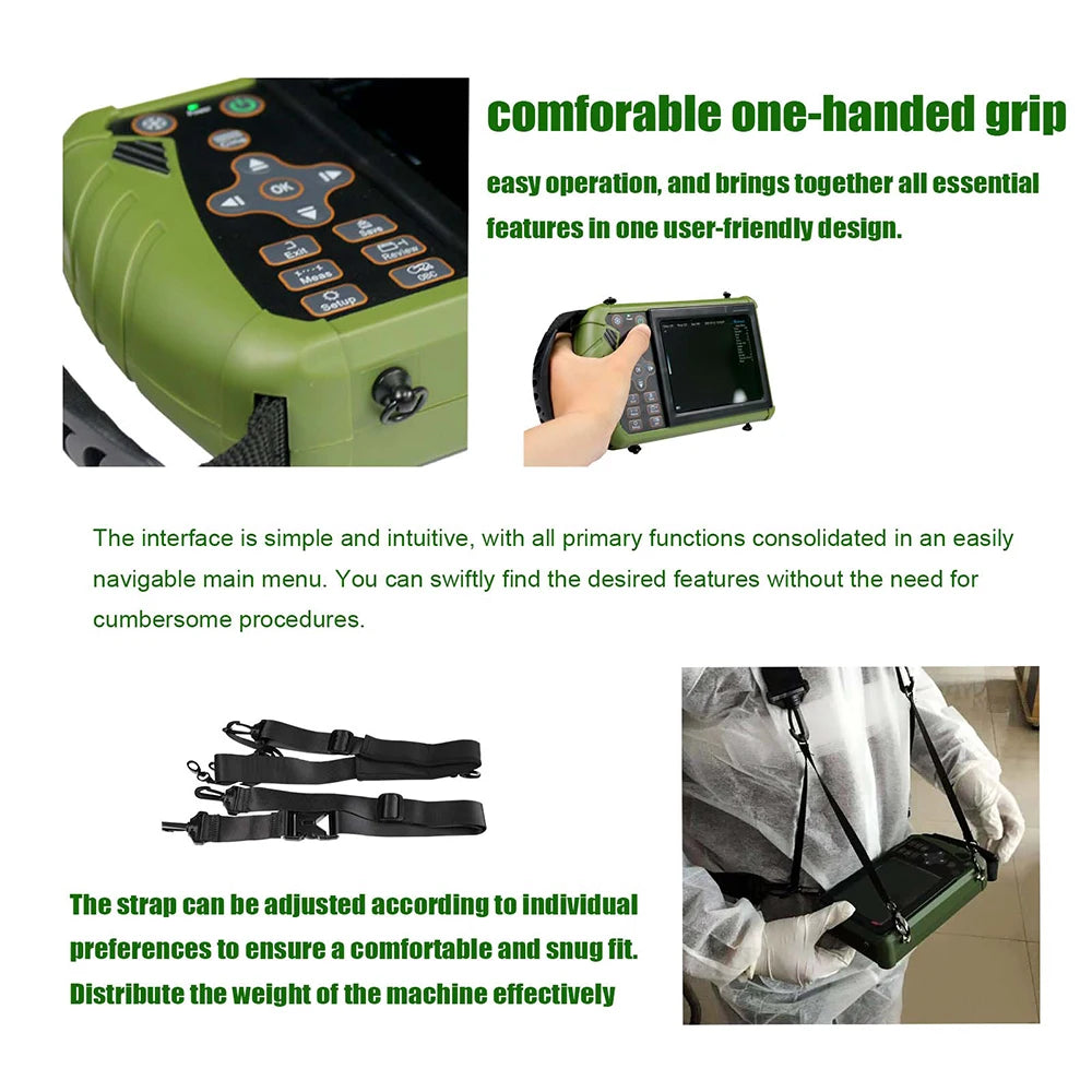 DAWEI Portable Veterinary Ultrasound Scanner With Probe