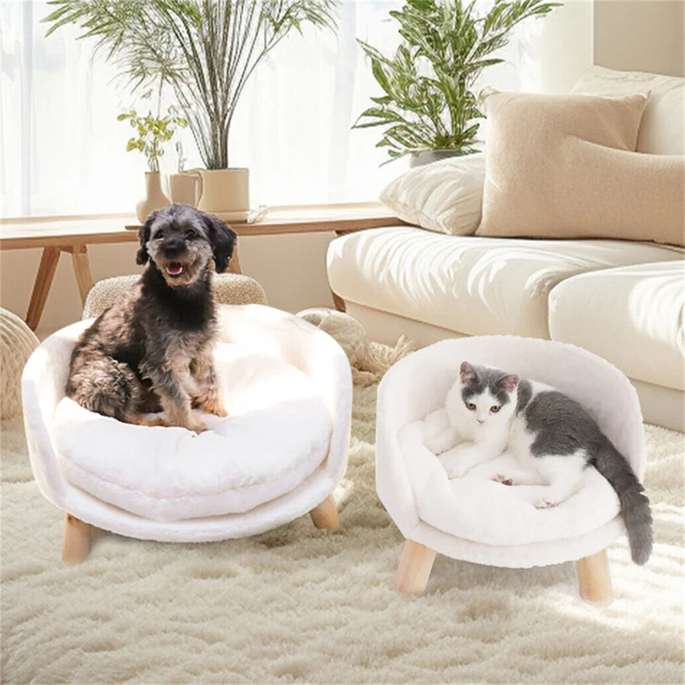 Borwart Elevated Pet Sofa With Removable Cushion