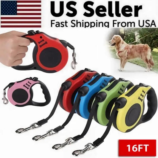 Automatic Retractable Dog Leash With Comfort Grip