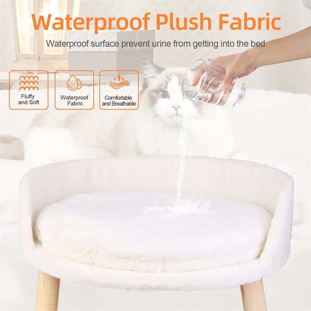 Borwart Elevated Pet Sofa With Removable Cushion