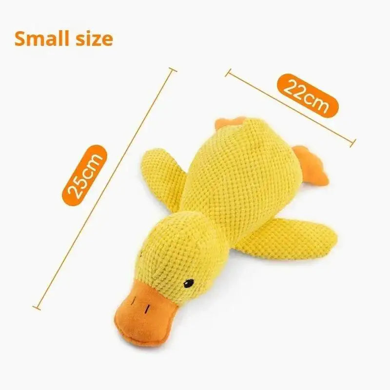 Bite Resistant Squeaky Plush Duck Dog Chew Toy
