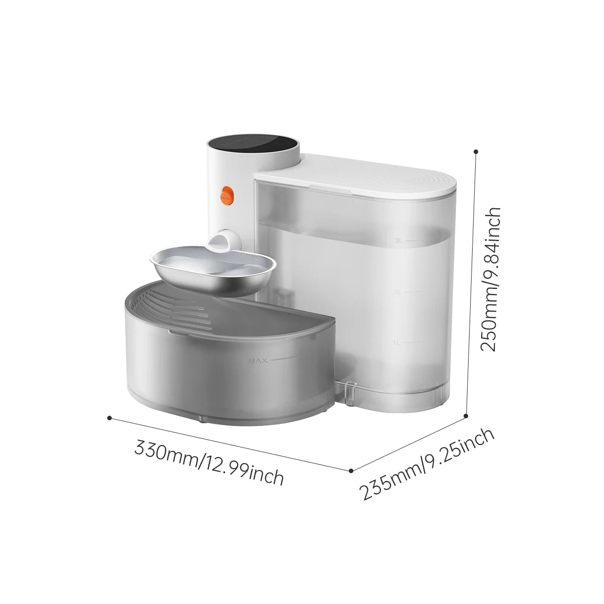 Booteely Stainless Steel Automatic Pet Water Bowl