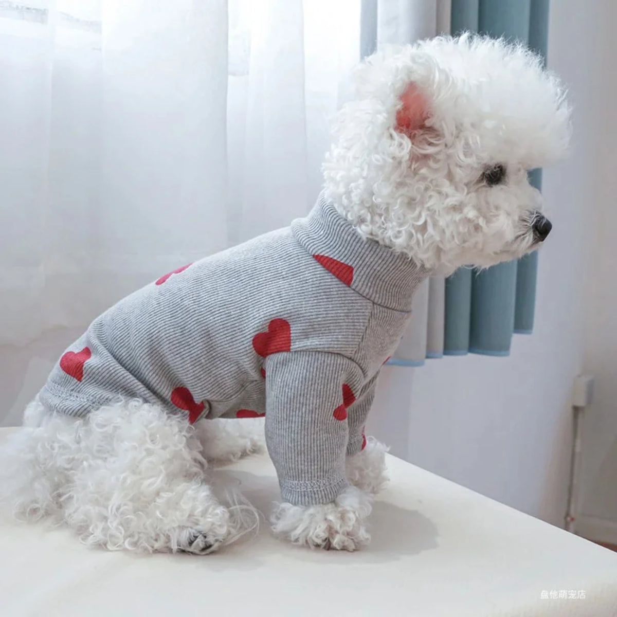 Love Printed Dog And Cat Casual Comfortable Shirt