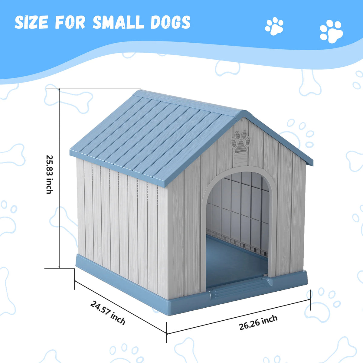 Weatherproof Plastic Dog House For Dogs