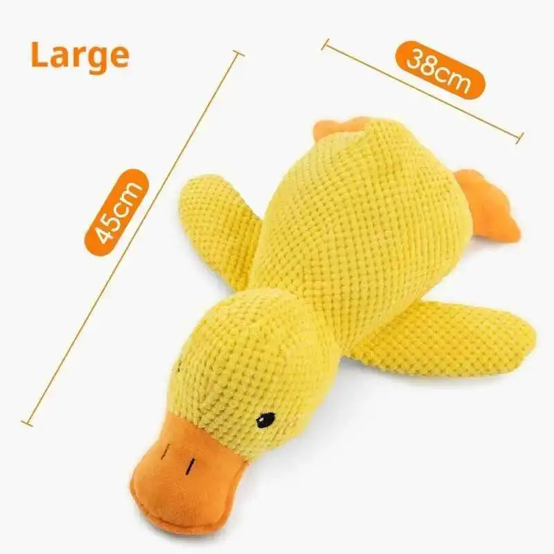 Bite Resistant Squeaky Plush Duck Dog Chew Toy