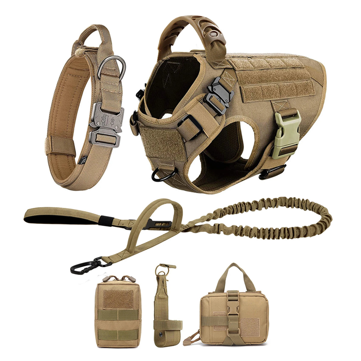 Petavel Padded Nylon Dog Harness And Leash Set