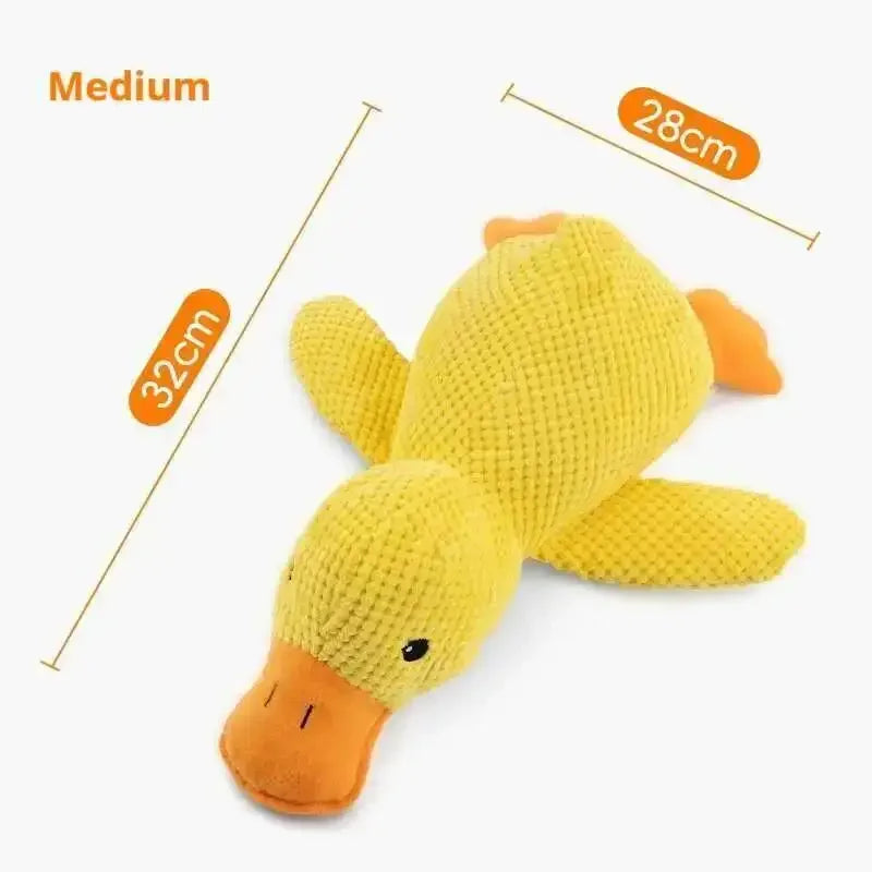 Bite Resistant Squeaky Plush Duck Dog Chew Toy
