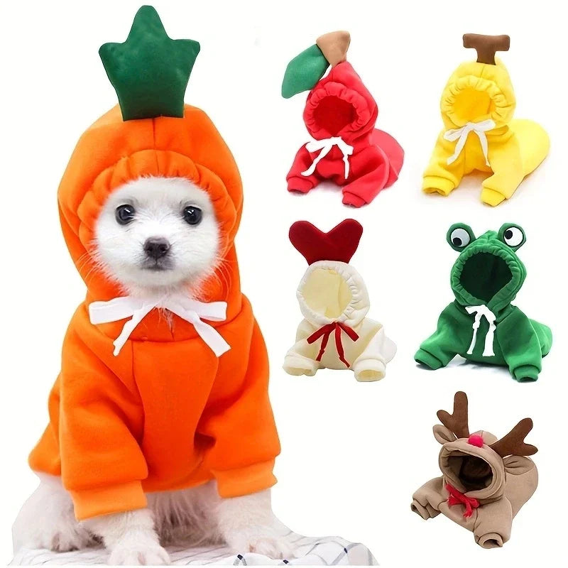 Wangmeow Warm Fleece Fruit Dog Hoodie