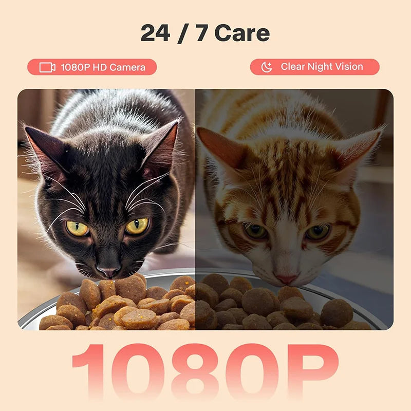Nityers Smart Automatic Pet Feeder With Wifi Camera