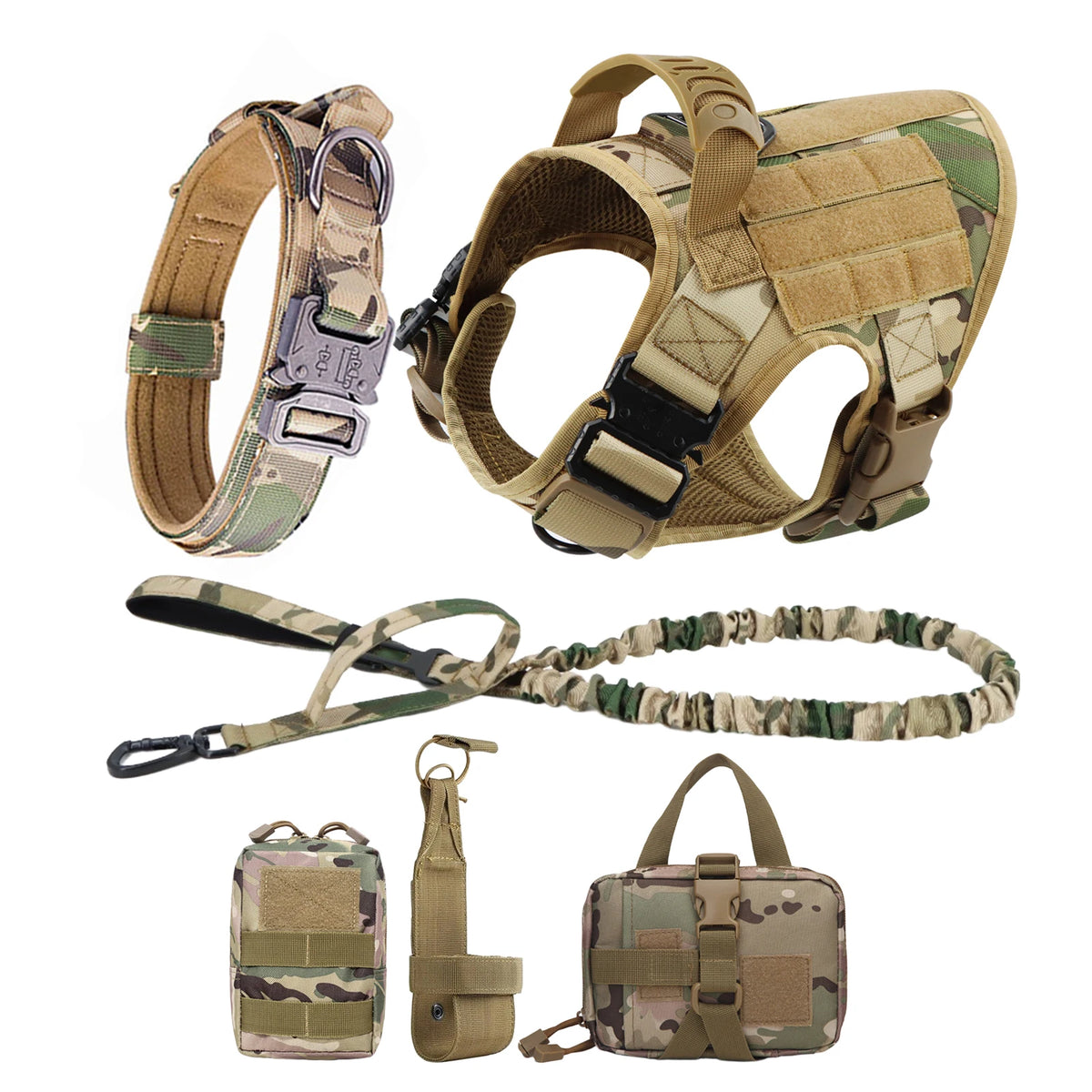 Petavel Padded Nylon Dog Harness And Leash Set