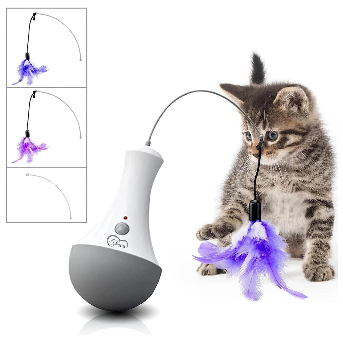 Automatic Rotary Cat Feather Teaser Toy