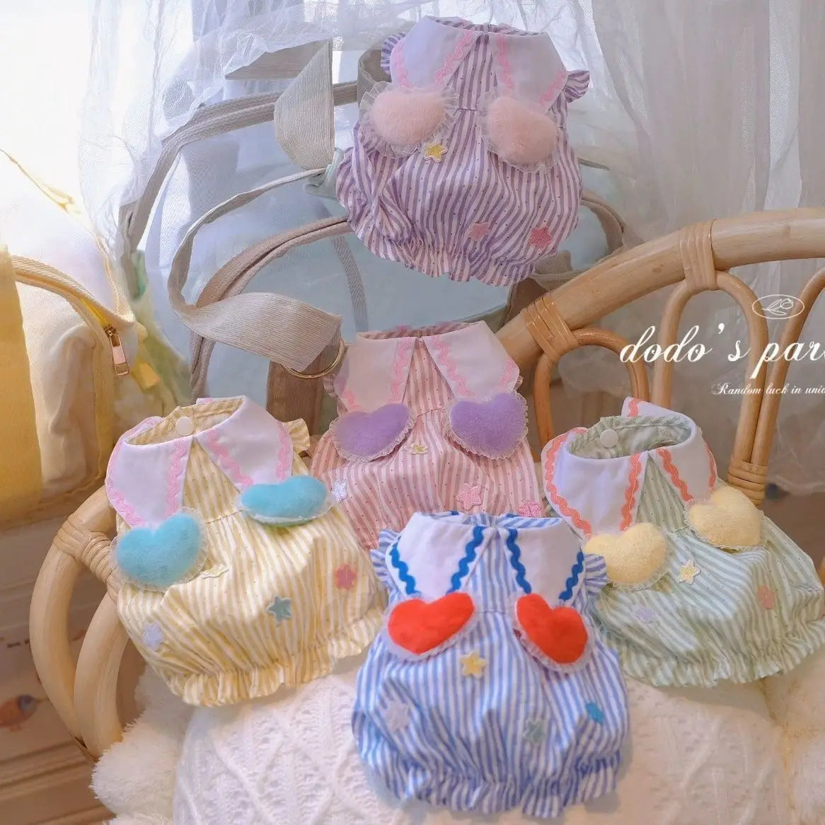Bubble Princess Striped Dress For Dogs And Cats