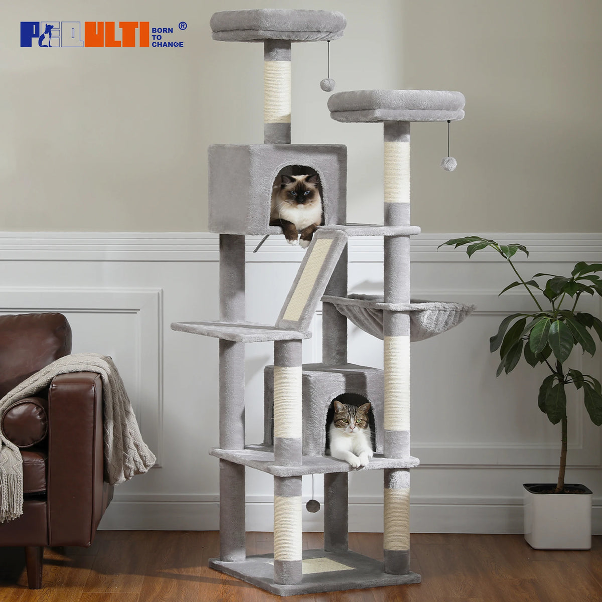 Pawz Road Multi Level Cat Tree With Scratching Posts