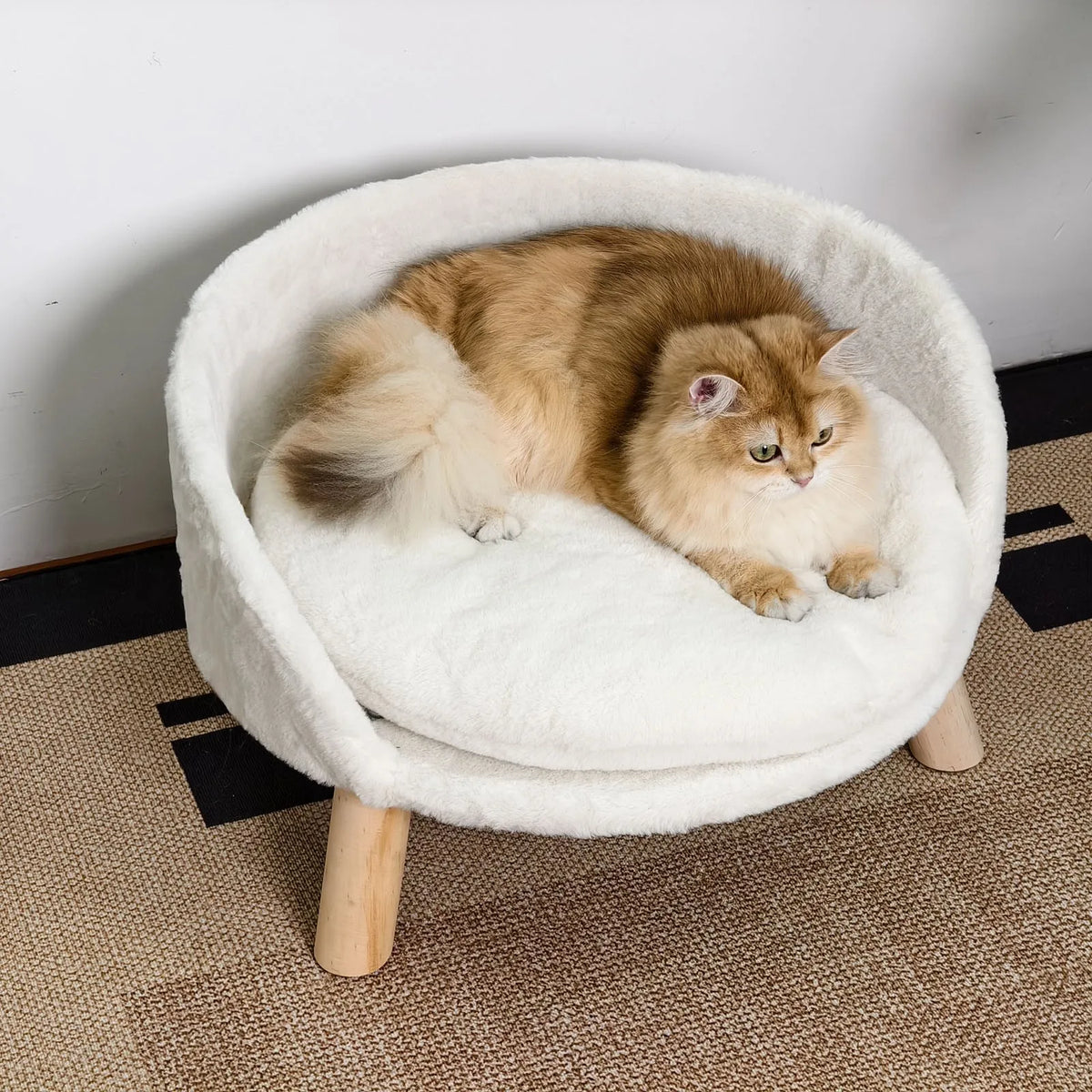Borwart Elevated Pet Sofa With Removable Cushion