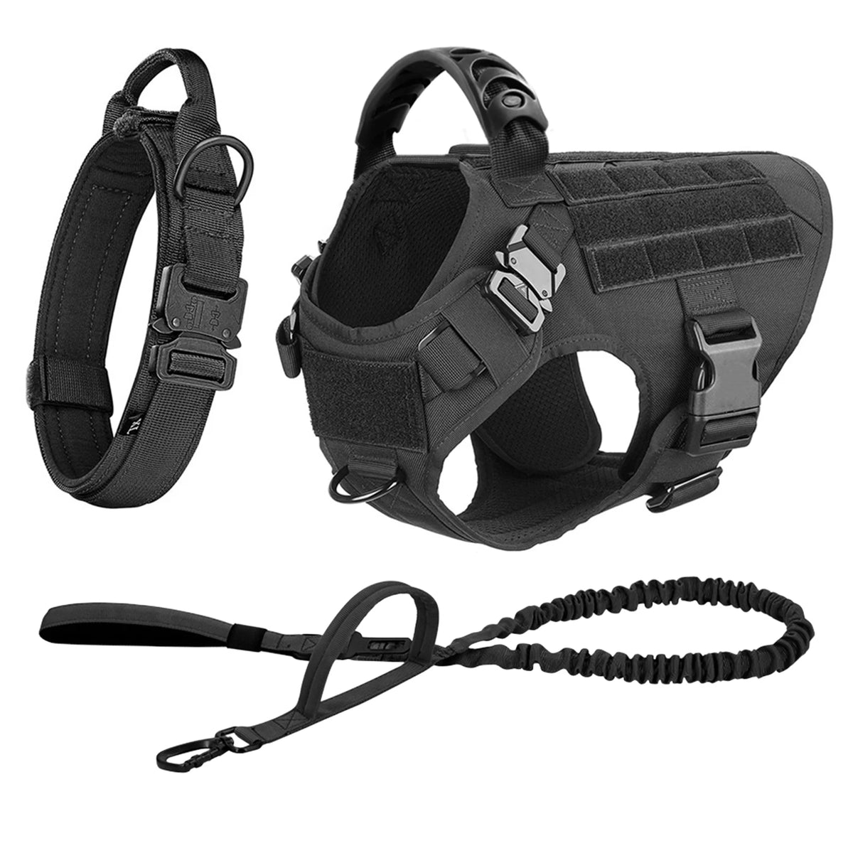 Petavel Padded Nylon Dog Harness And Leash Set
