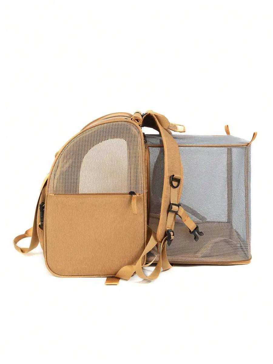 Portable Soft Sided Pet Carrier Backpack