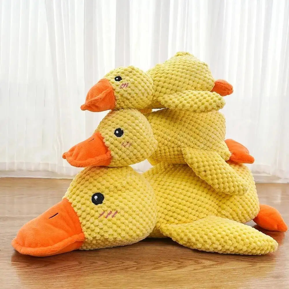 Bite Resistant Squeaky Plush Duck Dog Chew Toy