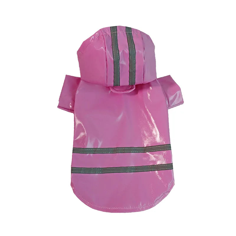 Waterproof PU Reflective Outdoor Pet Rain Jacket
