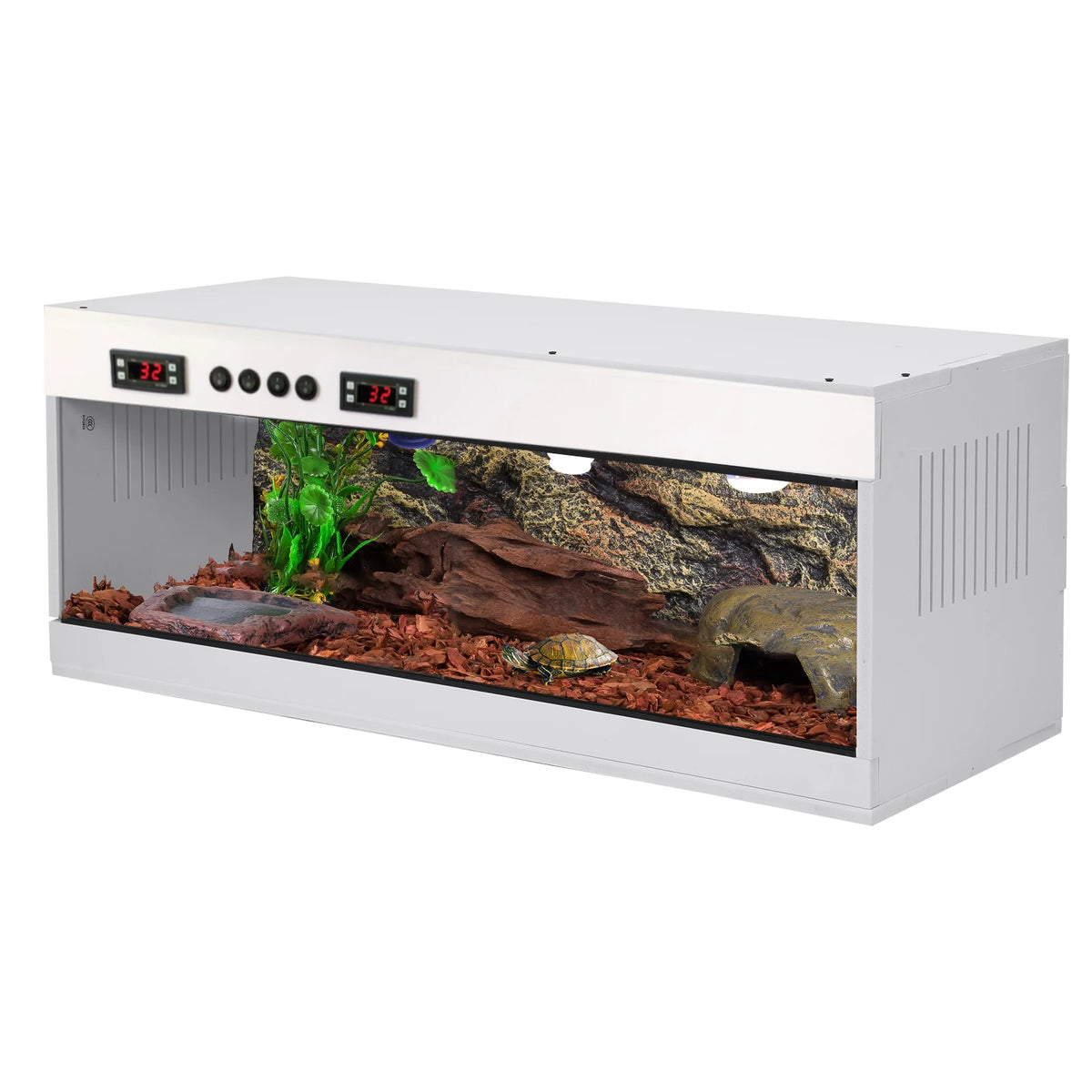 Tempered Glass Stackable Reptile Terrarium Enclosure
