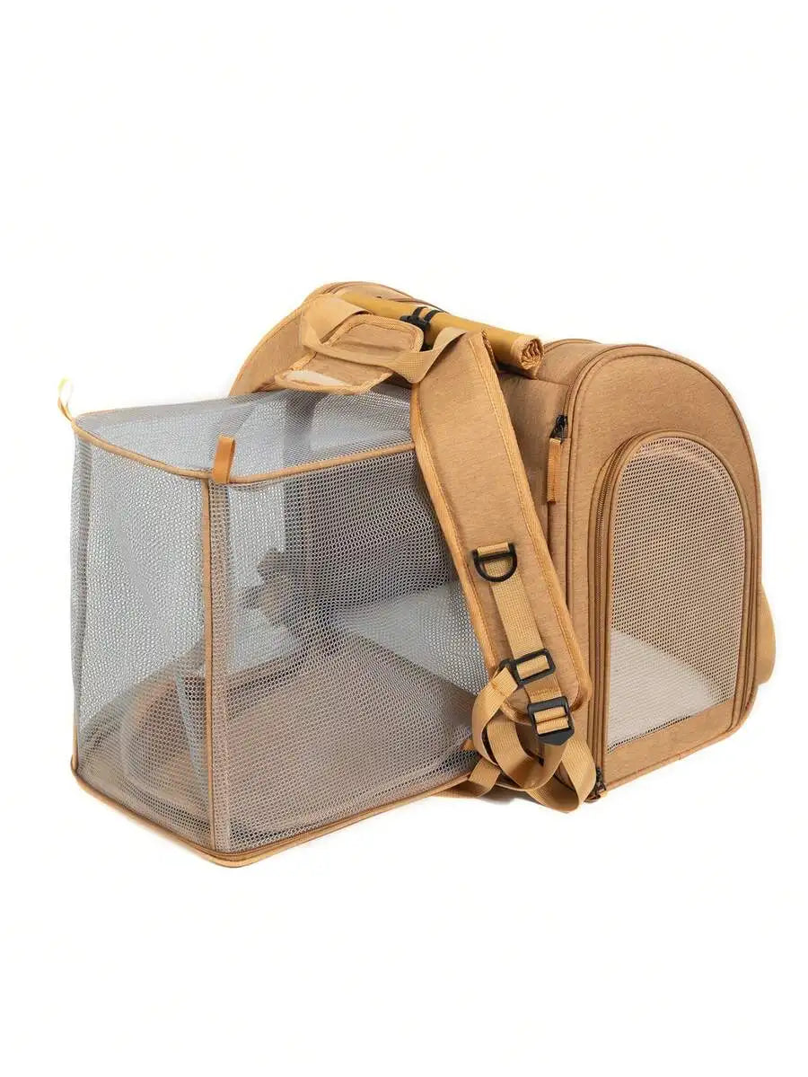 Portable Soft Sided Pet Carrier Backpack