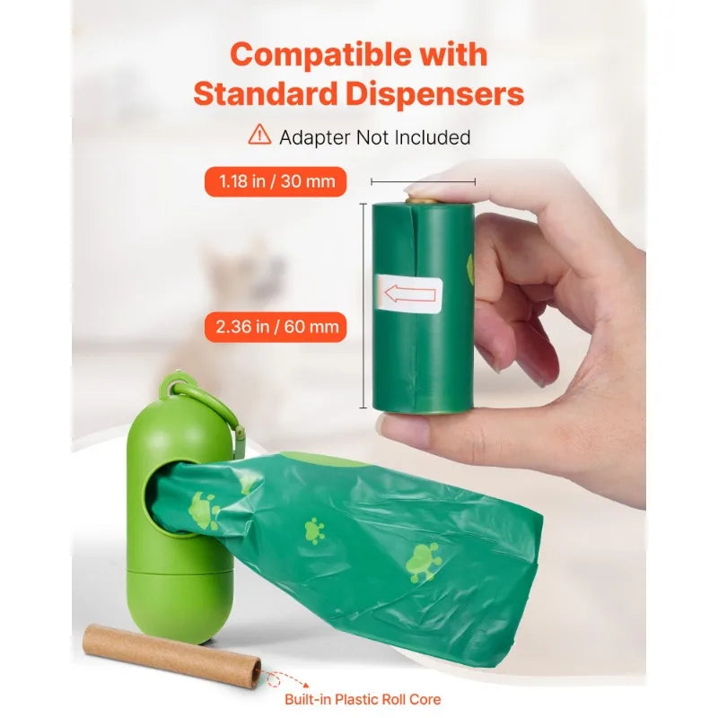 Biodegradable Pet Waste Bag Refill Rolls
