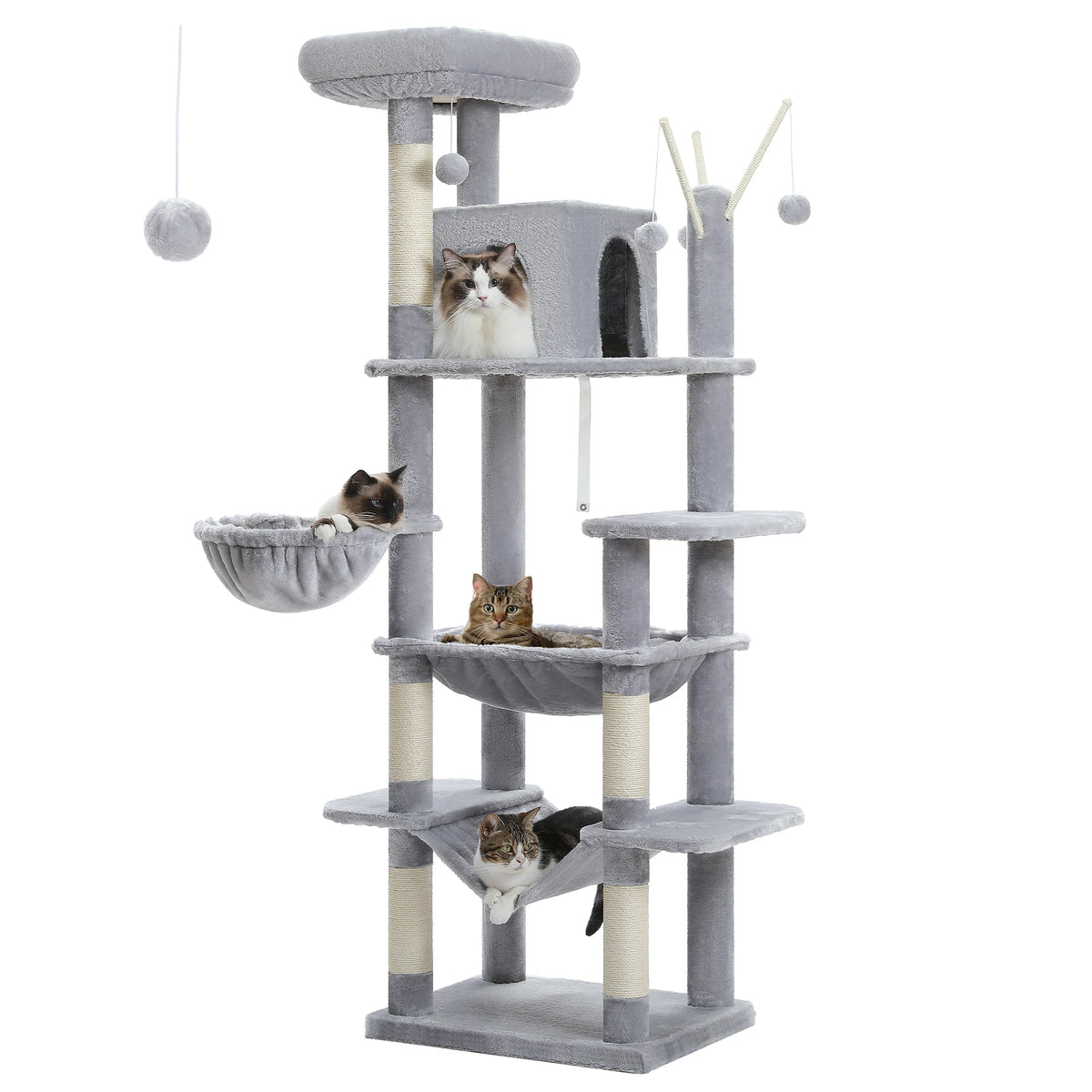 Pawz Road Multi Level Cat Tree With Scratching Posts