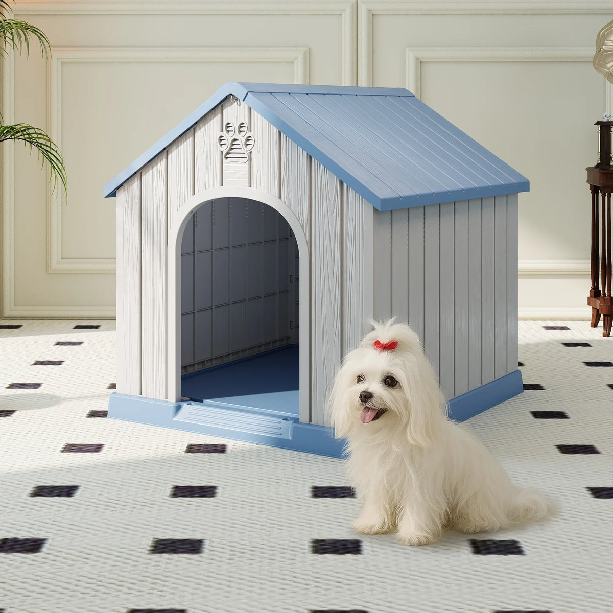 Weatherproof Plastic Dog House For Dogs