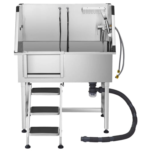 Stainless Steel Dog Grooming Station With Faucet