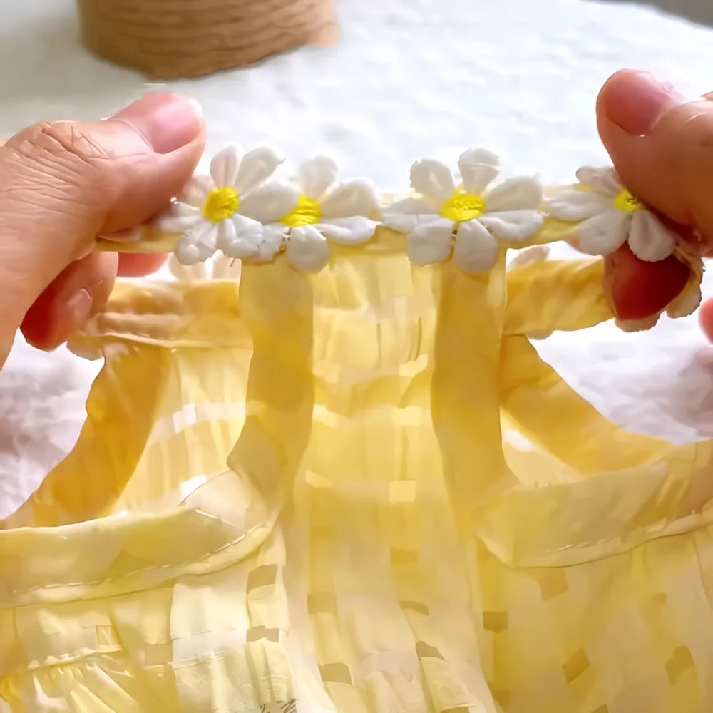 Breathable Floral Wreath Pet Skirt For Dogs And Cats