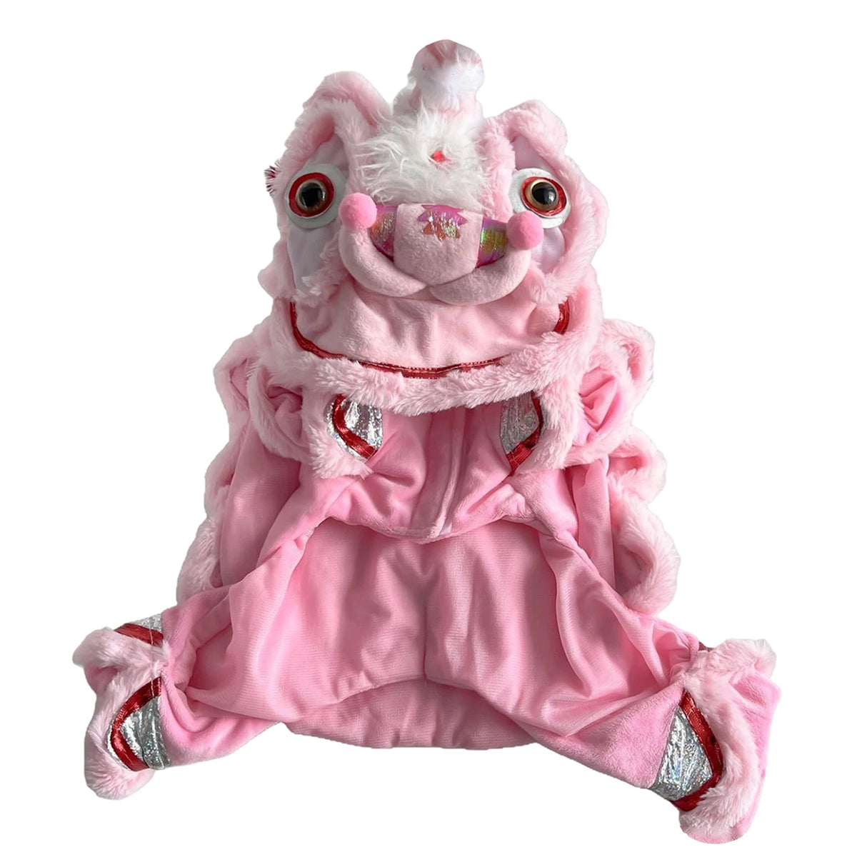 Dog Lion Dance Costume Thickened Warm Winter Petwear