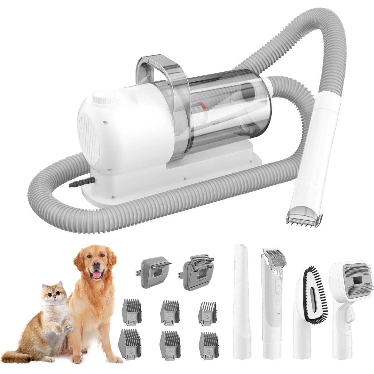 Multifunctional Pet Grooming Vacuum Trimmer