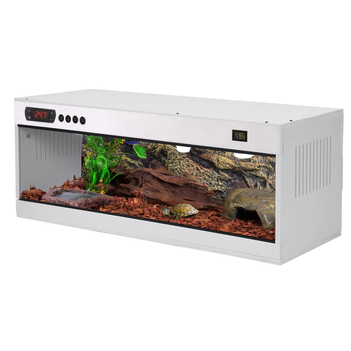 Tempered Glass Stackable Reptile Terrarium Enclosure
