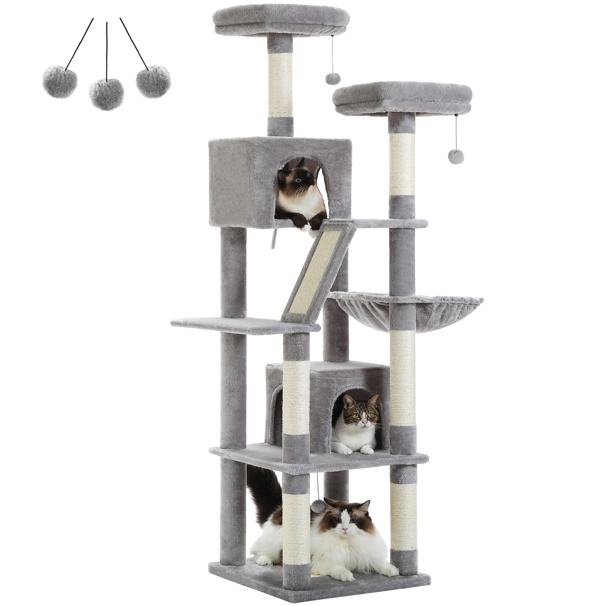 Pawz Road Multi Level Cat Tree With Scratching Posts